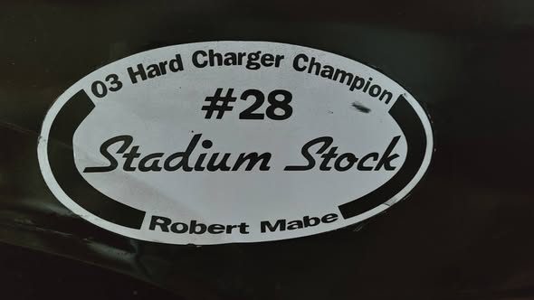Stadium Stock number 28 champion decal