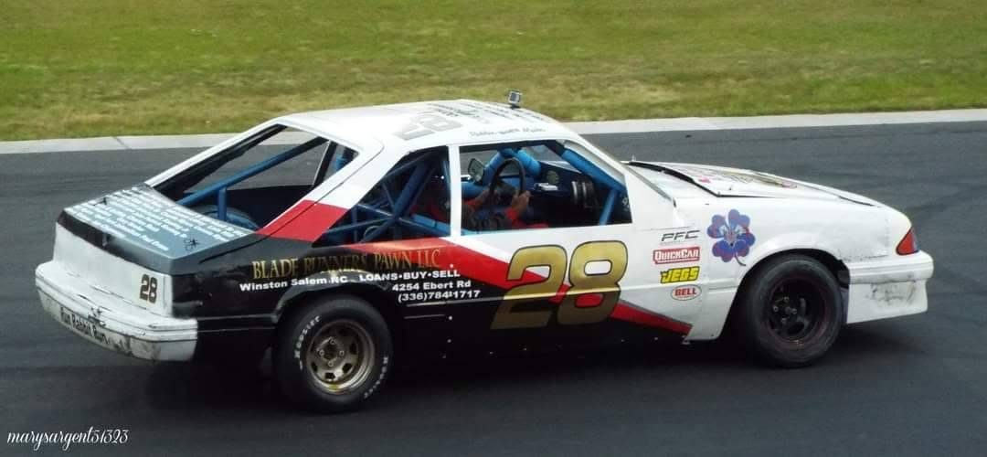 The #28 Stadium Stock car on the track