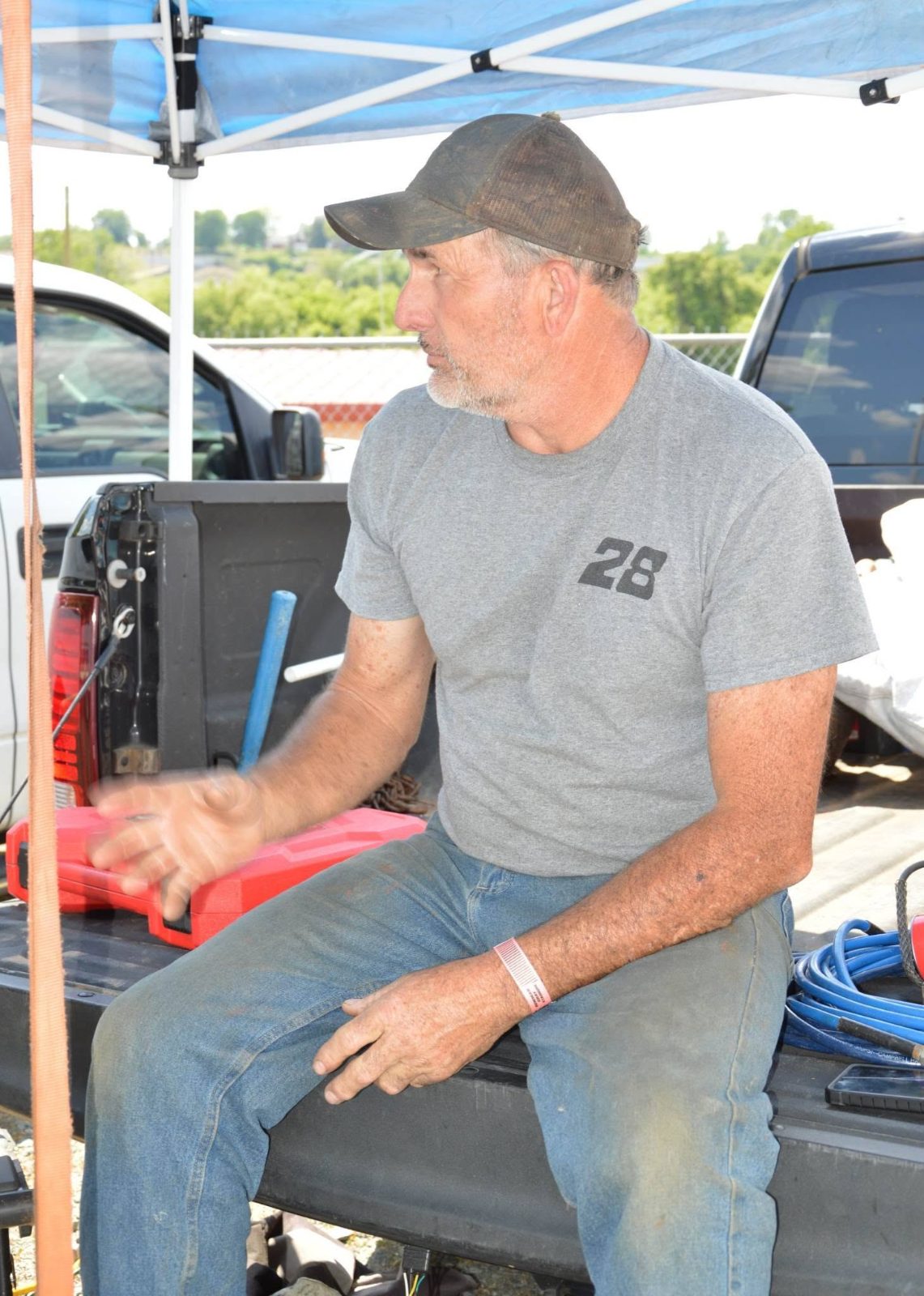 Robert Mabe at the track
